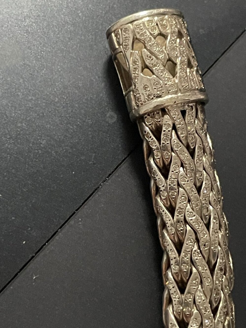 John Hardy Diamond Encrusted Bracelet